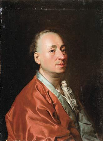 Dmitry Levitzky Portrait of Denis Diderot Sweden oil painting art